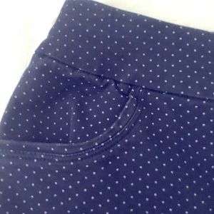 Briggs Navy Tiny Polka Dotted Shorts 20W